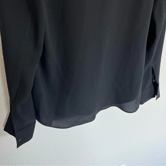 NWOT A.L.C. Danielle Long Sleeve Silk Blouse Black Tie Neck Casual Women’s 6 - Picture 11 of 11